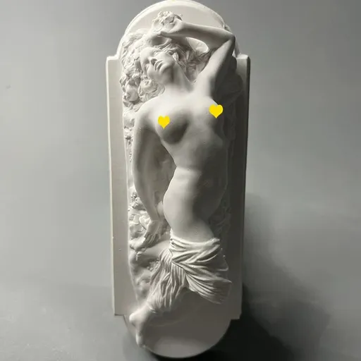 Nordic Retro Relief Roman European Figure Sculpture Plaster Statue - Artistic Home Decor for Shelf, Desk & Study, Perfect Gift for Art Lovers