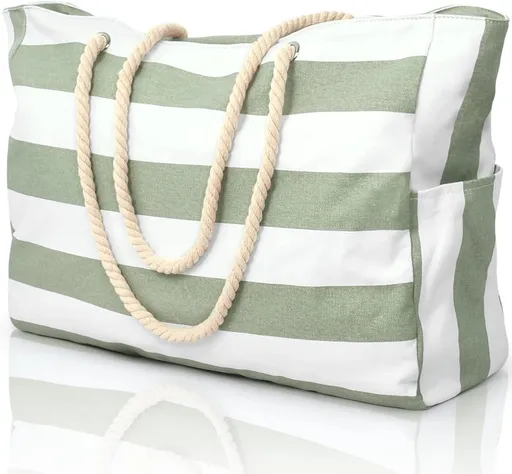 Beach bag - large beach bags for women - waterproof beach bags with zipper and rope handle, travel bags Shopping essentials Pool Gym - Vegetables