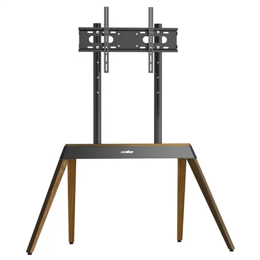40-86 Inch Large Modern TV Floor Stand Mount - Height Adjustable LED LCD OLED Display Bracket with Trapezoidal Frame