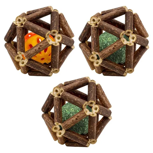 3-Piece Indoor Cat Toys Natural Catnip Toys Kitten Toys Teeth Cleaning Cat Toys Natural