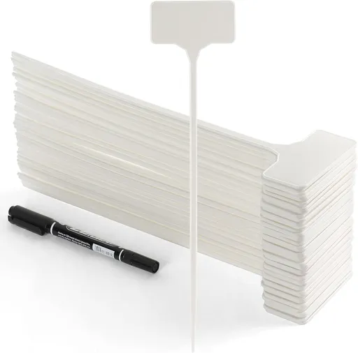 Garden Markers Waterproof, Outdoor Large Plant Id Tags Tall Plant Labels, Plastic Garden Signs Identification Stakes, for Vegetables Herb Seed Pot Flower, 50pcs 11'' Long