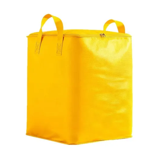 Yellow Extra Large Moving and Storage Bag - 190L Waterproof Moisture Resistant Packing Bag, No Vacuum Required for Bedding, Clothes, Dorms and Travel