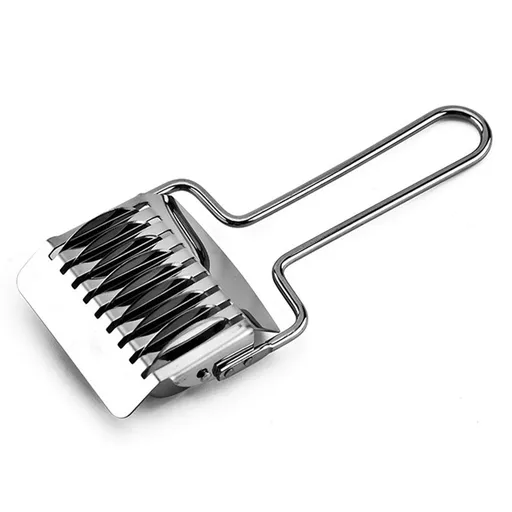 Noodle Cutter roller, Non-slip comfort handle High Grade Stainless Steel Manual Noodle Roller Dough Cutter Tool (6.3x2.36inch)