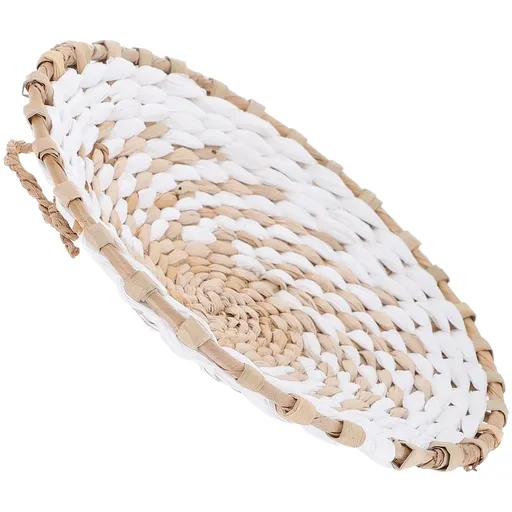 Multi Color Woven Wall Basket Decor for Home Bohemian Style Design
