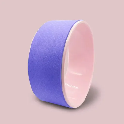 yoga wheel, pilates wheel, back bending wheel, flexibility equipment, yoga props, pilates accessories, spinal stretch, posture correction, core strength, indoor fitness gear, exercise wheel, yoga for back pain, Australian yoga - Pink - Size 4