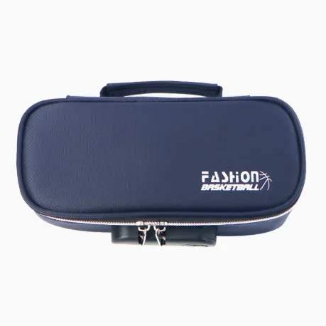 Large Capacity Pencil Case with 4 Compartments Canvas Pen Pouches Multilayer Pen Organizers Bag Oxford Fabric Pencil(blue)