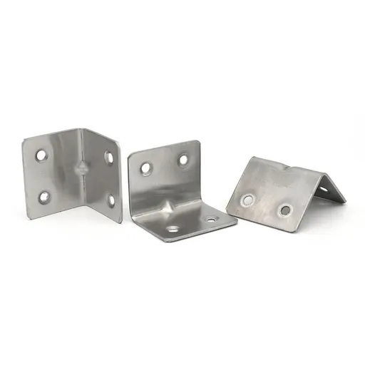 Heavy Duty Stainless Steel Corner Braces L Shape Brackets, 90 Degree Joint Right Angle Dressers Chairs 3 Pack