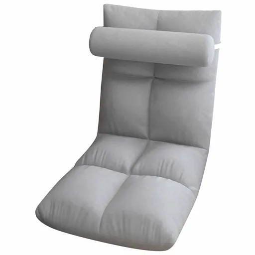 Floor Chair with Back Support Folding Sofa Chair Sleeper Bed Couch Recliner Floor Gaming Chair Meditation Chair for Adults Grey