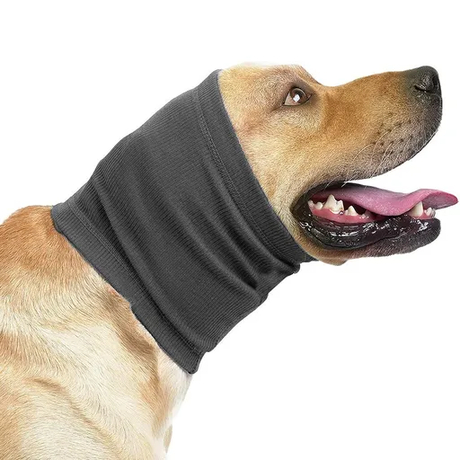 Pet Dog Ear Muffs Anti Noise Soft Winter Warm Grey Code S