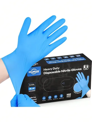 100 Pieces Multi Functional Disposable Nitrile Gloves Durable Water Oil Resistant For Cleaning Cooking Home Dining Scenarios Home Living New In
