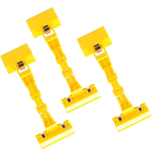 Adjustable Copy Holder Clip – Flexiable Holder - handy Artist Supplies Holder Canvas Clamp,Pack of 3(Yellow)