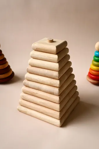 Natural Square Stacker