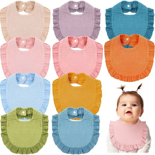 Baby Bandana Drool Bibs for Boys Girls Adjustable Baby Bibs for Teething and Drooling Multi-Use Scarf Bibs