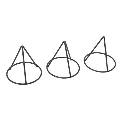 3pcs Avocado Pit Starter Rack Stable Triangular Metal Bracket for 3.4 Inch Wide Mouth Jar