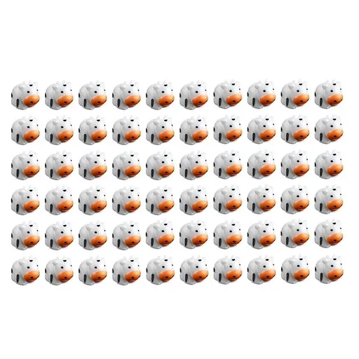 60pcs Cute Mini Cows Figurines, Tiny Miniature Resin Cow Ornaments Animals for Landscape House DIY Craft