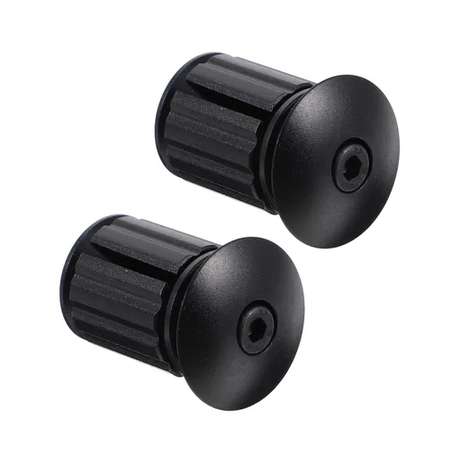 Handlebar End Plugs - Expanding, Aluminum and Adjustable Handlebar Bike Bar Ends for Road, Mountain, BMX, MTB Bicycle(Black)