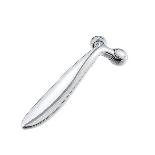 Skin Care Face Massager Tightens & Tones Skin Appearance, Improves Complexion, and Reduces Aging & Wrinkles, Silver
