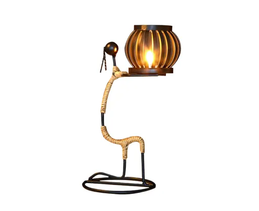 Nordic Candlestick Abstract Iron Men Candle Holder Home Bar Restaurant Decor- G