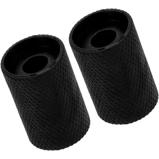 2pcs Pool Cue End Protector Cover Black TPU - Billiards Cue Butt Cap for Cue Stick Protection