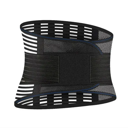 Adjustable Lumbar Support Belt, Breathable Back Brace for Gym Fitness, Weightlifting, Sports Training and Daily Activities - M