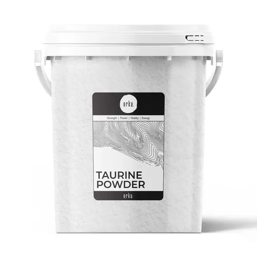 Orku 1.3kg Taurine Powder Tub - High Purity L-Taurine Amino Acid Ingredient