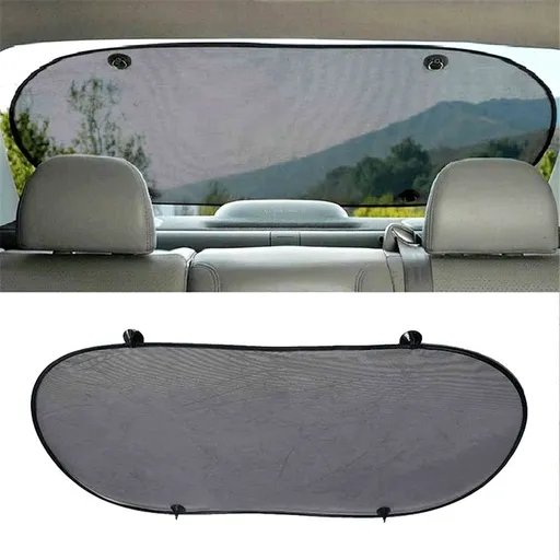 Car Rear Window Sunshade with Suction Cup, Easy Installation for Kids/Babies/Pets, Universal Car Accessories for Most Models