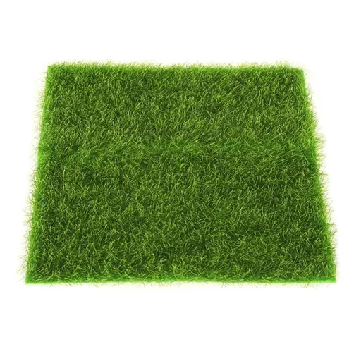 Artificial Grass Turf Interlocking Grass Tile 15x15cm Green
