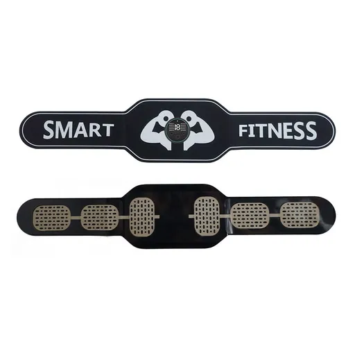 EMS Fitness Shaping Belt, Muscle Stimulator and Muscle Improvement - Your Ab Machine for Effortless Fitness Black