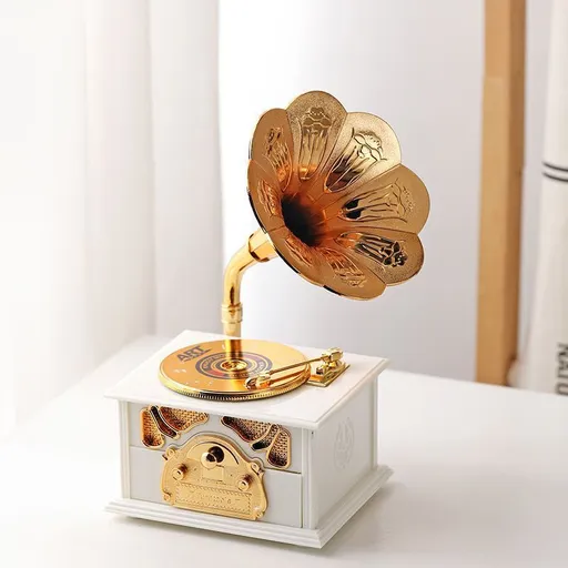 Creative Gift Ornament, YL2013 Gramophone White