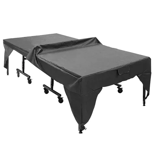 Ping Pong Table Cover,Table Tennis Cover Waterproof Sunproof Indoor & Outdoor Fits Universal Tables (Black) 280*153*73cm
