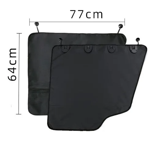 Dog Car Door Protector丨2 Pack Extra Big & Thick Anti Pet Scratching Waterproof Vehicle Door Covers Guard Truck Interior Panel Safe SUV Universal Black