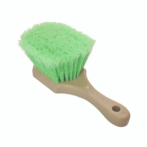 2 pack 8.26" Car Detailing Brush - Durable Green Flagged Bristles, Gentle Surface Cleaning, Auto Wash, Tire & Wheel Scrub, Professional Automotive Detailer Tool
