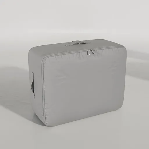 Zuotai Satin Quilt Storage Bag Large Compressible Extreme Grey Large 52*56*42cm