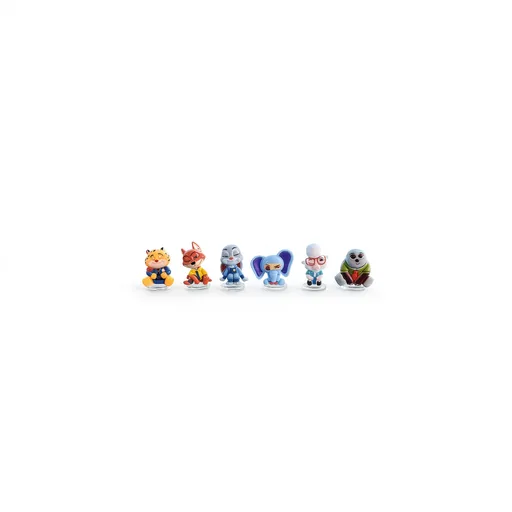 Car Dashboard Decor Cartoon Animal Ornaments [multiple options available, see details page] [6 combinations of cute animal city ornaments] free traceless stickers