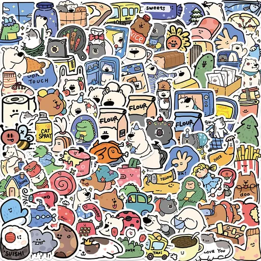 Stickers for Water Bottles, 100 PCS Water Bottle Stickers for Kids, Waterproof Stickers Vinyl Stickers, Cute Stickers Pack