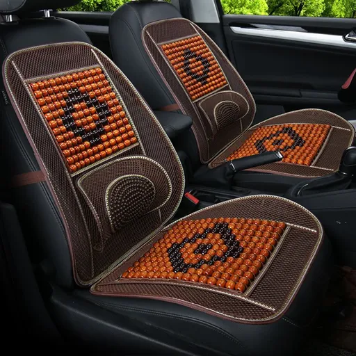 Yi Nirui Bamboo Car Seat Cushion Breathable Cooling Luxury wooden bead coffee with waist