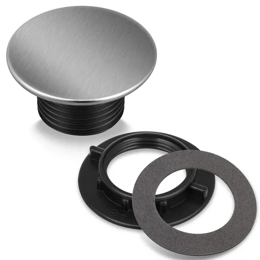 Kitchen Faucet Hole Cover Stainless Steel, Premium Sink Tap Hole Cover, Brushed Stainless Steel Won't Rust and Tarnish