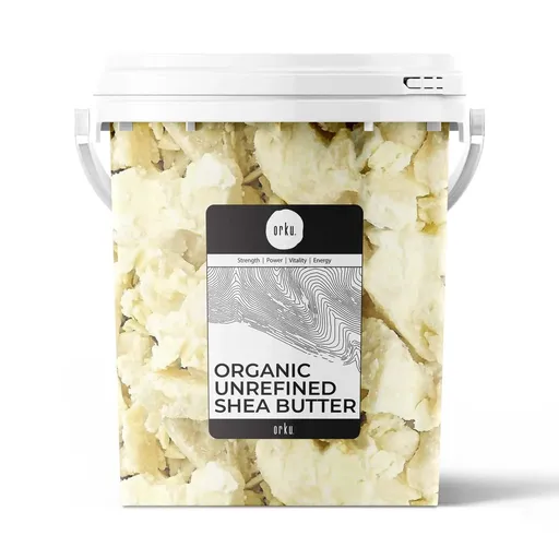 Orku 800g Organic Unrefined Shea Butter Tub Raw African Karite Chunks