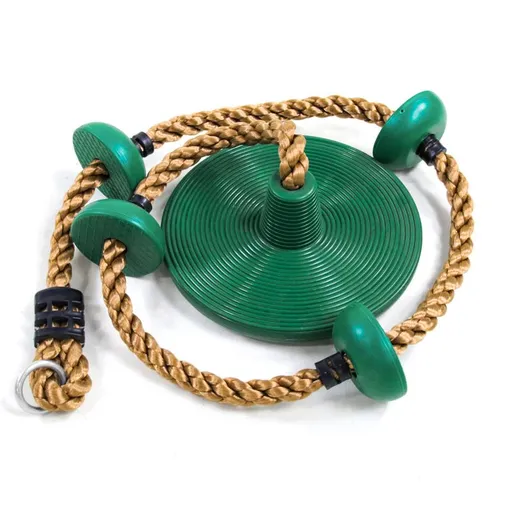 Tree Climbing Swing Rope – Hanging Tree Swing, PP/PE, Anti-Slip Discs, Outdoor Adventure Gift.(green)