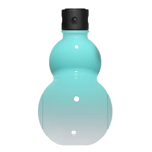 Gourd Water Bottle Leakage Proof 900ml Portable Stylish Look Blue