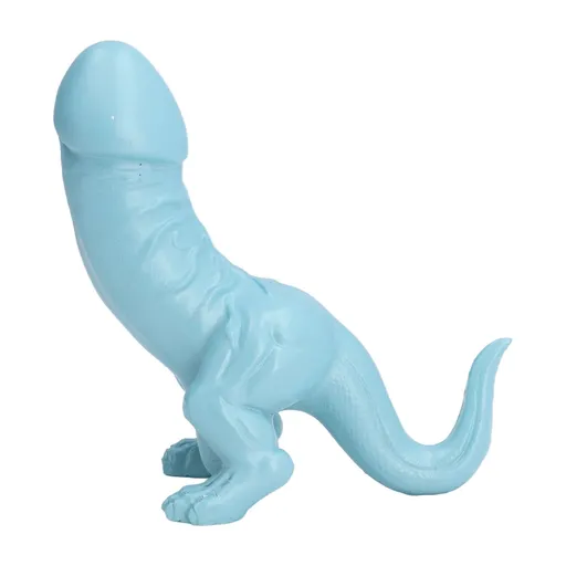 Dinosaur Ornament High Simulation Adult Spoof Resin Dinosaur Decoration for Home Decoration Bedroom Decoration Light Blue