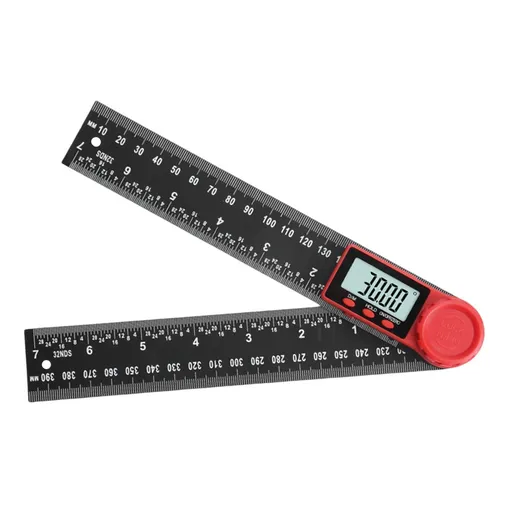 Digital Angle Finder Angle Measuring Tool with Zeroing and Locking Function Protractor Ruler for Woodworkers Carpenters, 200mm