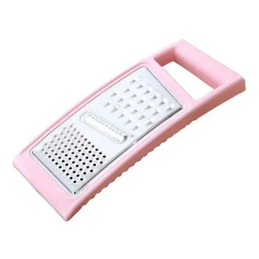2 Pcs Pink Multi-Functional Vegetable Slicer – Stainless Steel Grater for Shredding, Slicing & Dicing