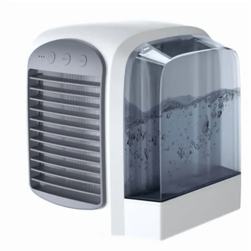 3 Speed, 380ml Water Tank, Low Noise, Portable Ac Fast Cooling, Humidifier, Fan for Bedroom Home