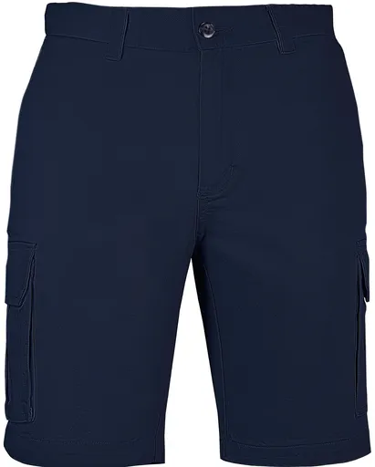 Mens Cargo Shorts 100% Cotton Casual Work Wear Half Pants Summer Army Military - Navy - 32 (82cm)