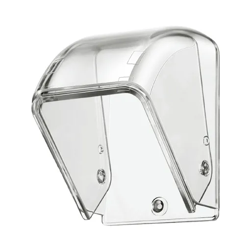 Clear Waterproof Doorbell Cover with Weatherproof Outdoor Housing for Wireless Video and Camera Doorbells, 9 x 7 x 7 cm