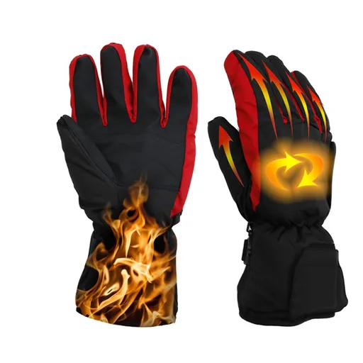 Heated Gloves Male Female Keep Warm Windproof for Winter Outdoor Ski Camping Cycling The Material Is Dense, Refined