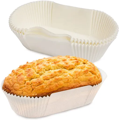 Baking Paper Liners for Loaf Pans, White, 80Pcs
