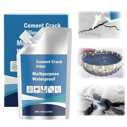 3.53oz 100g Steel Reinforced Epoxy Putty, Waterproof Repair Filler | Magic Crack Filler for Concrete