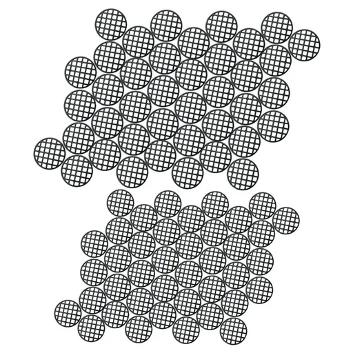 200 Pcs Flowerpot Bottom Hole Mesh Flower Pot Hole Pad 3.50X3.50X0.15CM Black